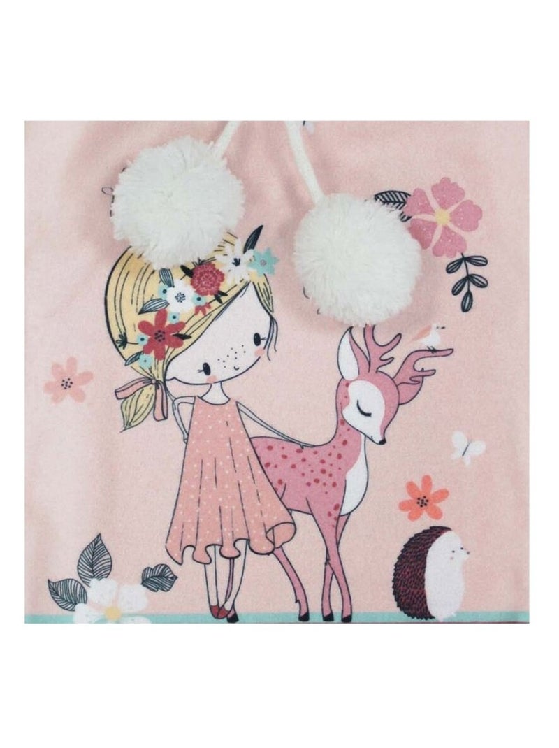 Bouillotte enfant avec housse polaire 2L Bambi Rose - Kiabi