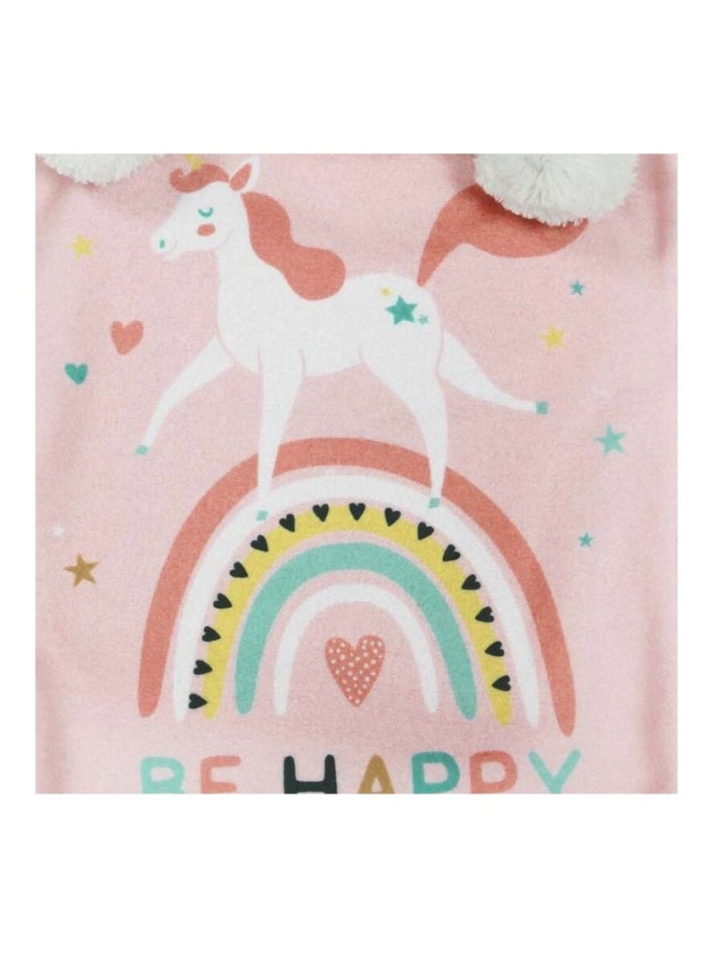 Bouillotte enfant avec housse polaire 2L Etoiline Rose - Kiabi
