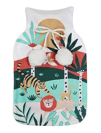Bouillotte enfant avec housse polaire 2L Lionceau