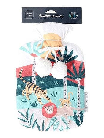 Bouillotte enfant avec housse polaire 2L Lionceau