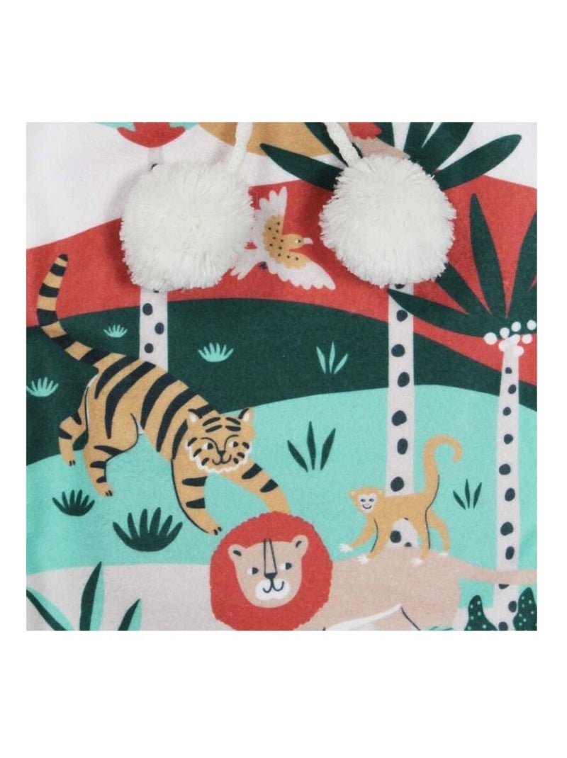 Bouillotte enfant avec housse polaire 2L Lionceau Blanc - Kiabi