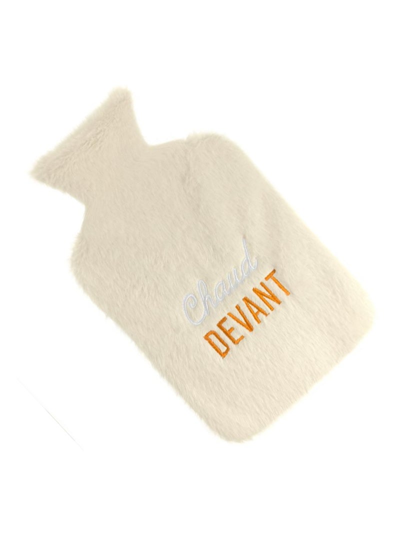 Bouillotte fourrure chaud devant Ecru - Kiabi