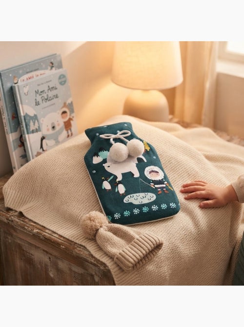 Bouillotte + housse polaire petit ourson - Kiabi