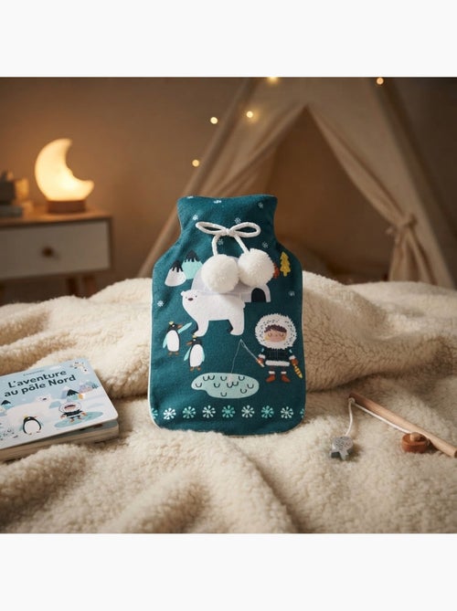Bouillotte + housse polaire petit ourson - Kiabi