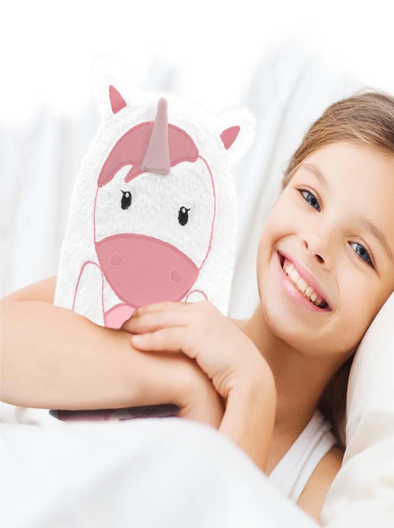 Bouillotte licorne en fourrure pour enfant Blanc - Kiabi