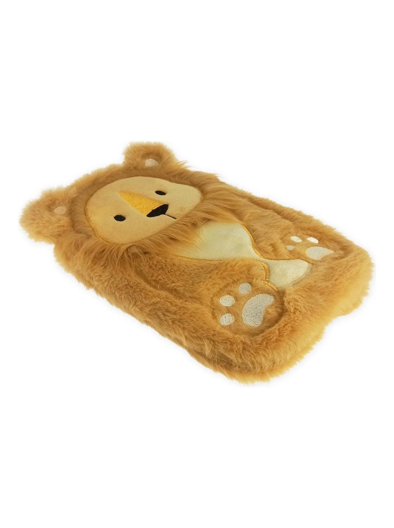 Bouillotte lion en fourrure pour enfant Marron - Kiabi
