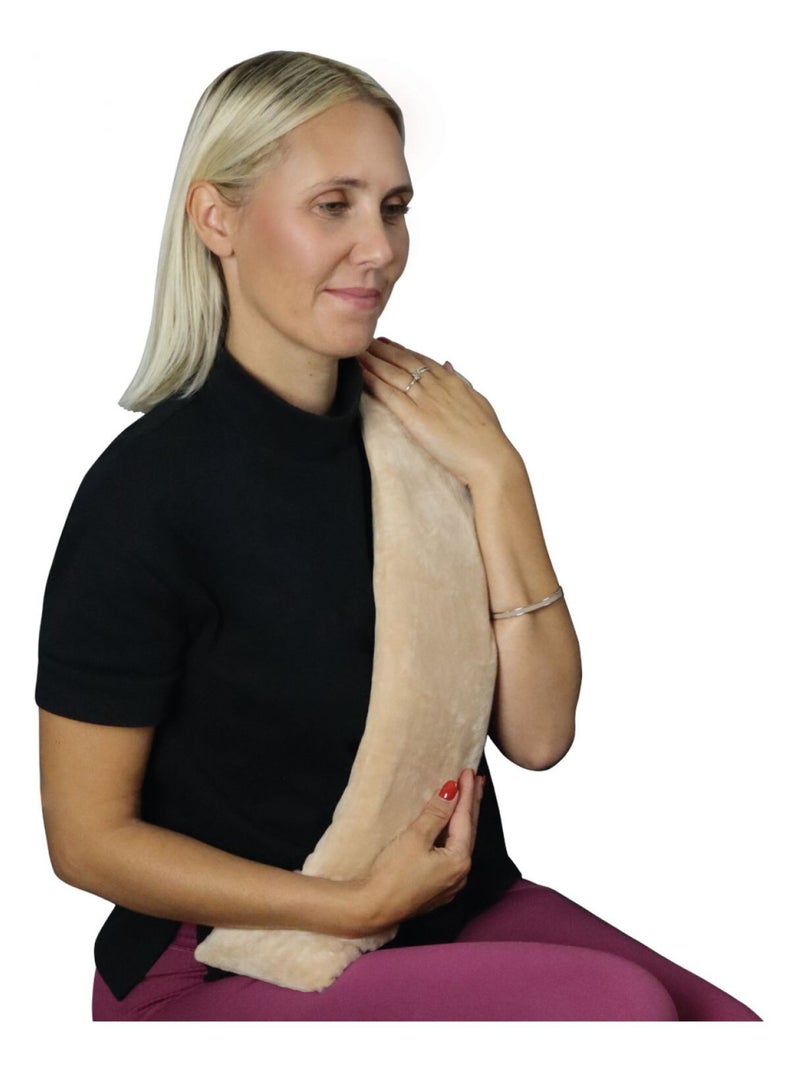 Bouillotte longue chauffante - Vivezen Beige - Kiabi
