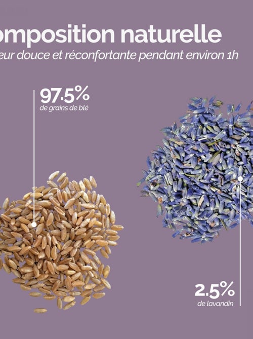 Bouillotte longue chauffante - Vivezen - Kiabi