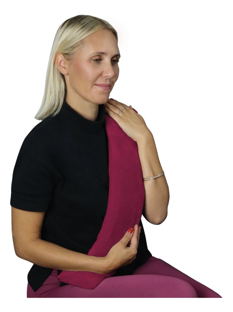 Bouillotte longue chauffante - Vivezen Violet prune - Kiabi