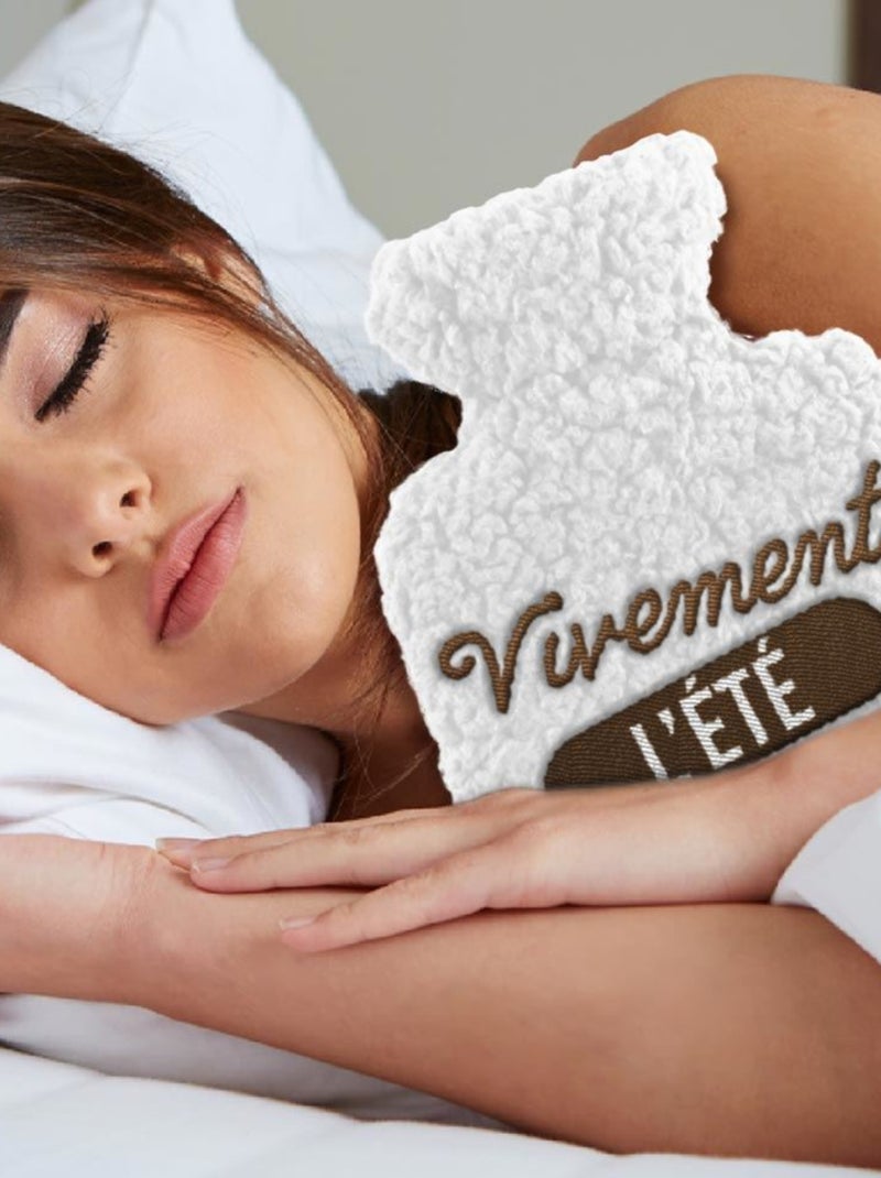 Bouillotte moutonneuse pour adulte Beige - Kiabi