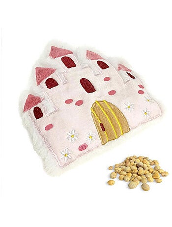 Bouillotte noyaux de cerise château de princesse