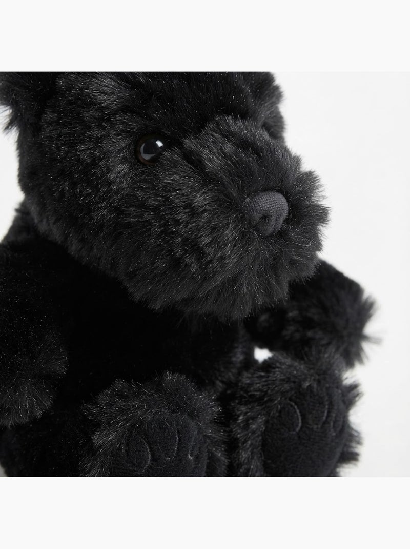 Bouillotte peluche chien anglais lavande et blé Noir - Kiabi