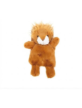 Bouillotte peluche lion lavande et blé