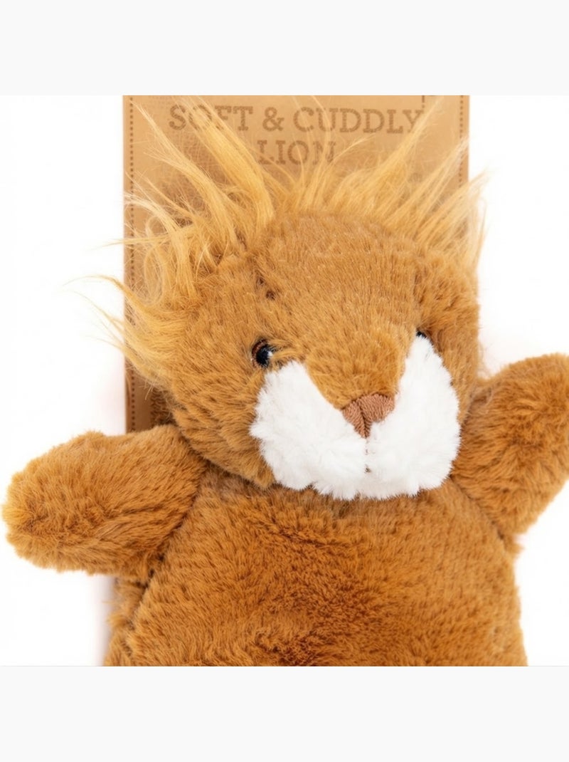Bouillotte peluche lion lavande et blé Marron - Kiabi
