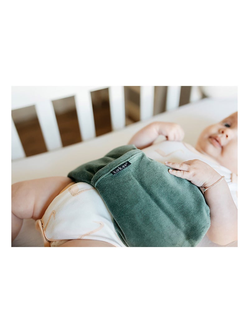 Bouillotte sèche déhoussable aux graines de lin - Calming Green Vert - Kiabi