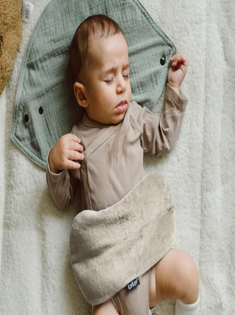 Bouillotte sèche déhoussable aux graines de lin - Cookie Beige - Kiabi