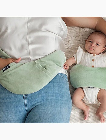 Bouillotte sèche déhoussable aux graines de lin - Pale Green