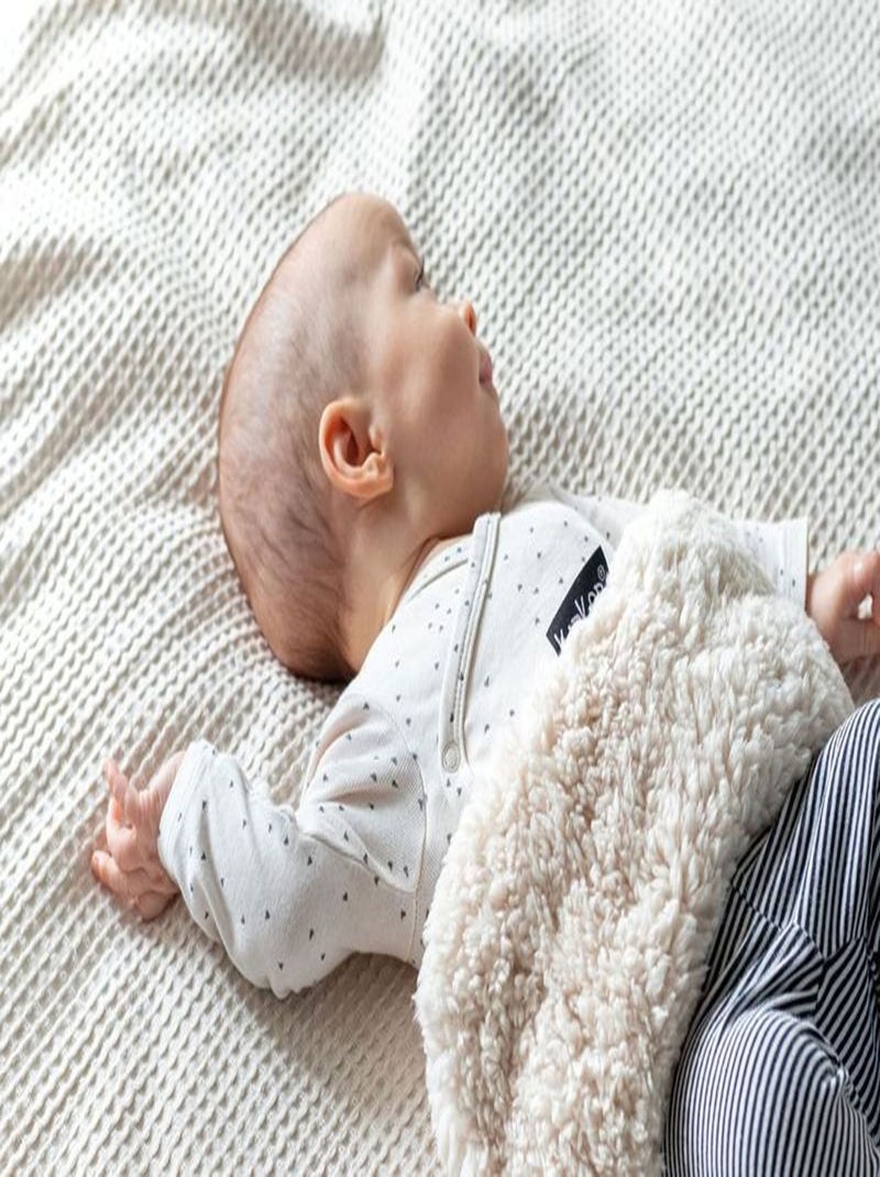 Bouillotte sèche déhoussable aux graines de lin - Teddy Sand Beige - Kiabi