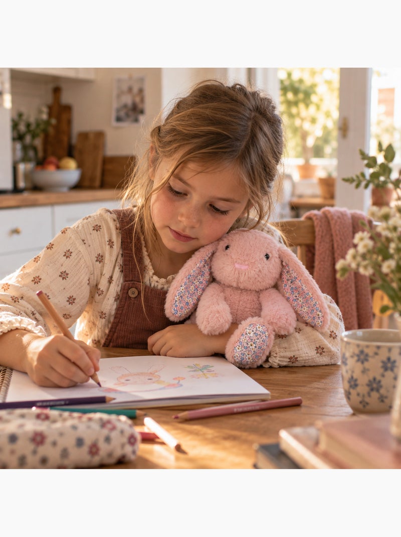 Bouillotte sèche lapin en peluche déhoussable chaud ou froid Rose - Kiabi