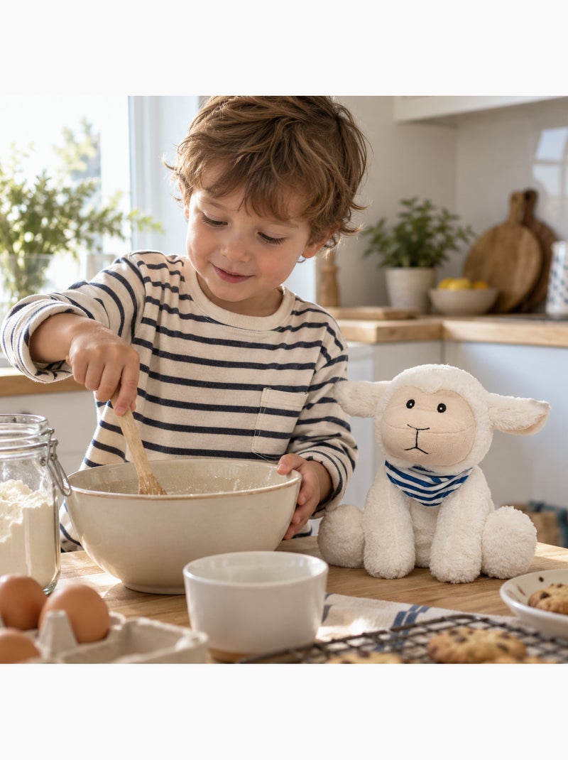 Bouillotte sèche mouton en peluche déhoussable chaud ou froid Blanc - Kiabi