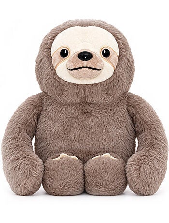 Bouillotte sèche paresseux en peluche déhoussable chaud ou froid