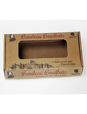 Bouillotte tour de cou Bleu à pois - Made in France