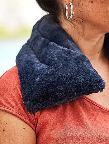 Bouillotte tour de cou Bleu nuit - Made in France