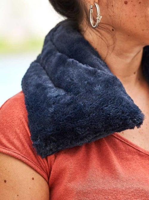 Bouillotte tour de cou Bleu nuit - Made in France - Kiabi
