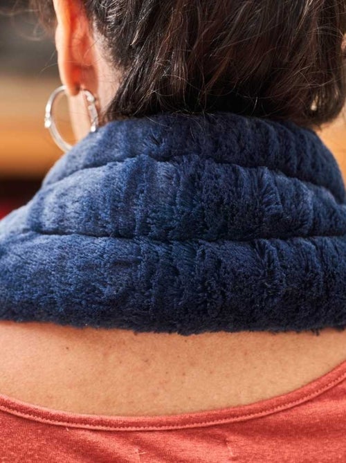 Bouillotte tour de cou Bleu nuit - Made in France - Kiabi