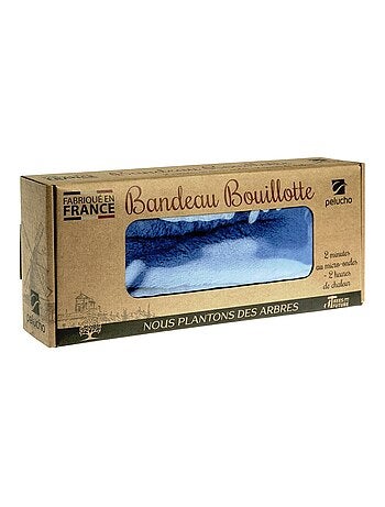 Bouillotte tour de cou Bleu Roi - Made in France