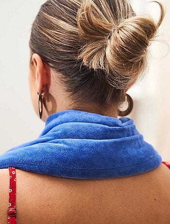 Bouillotte tour de cou Bleu Roi - Made in France