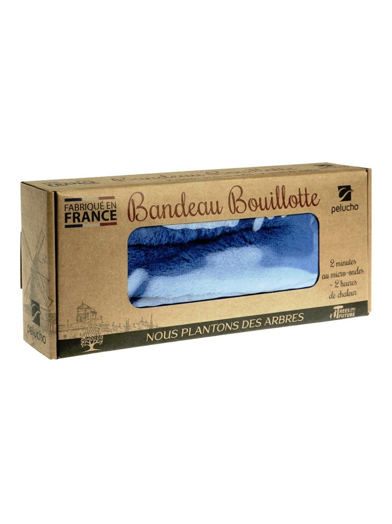 Bouillotte tour de cou Bleu Roi - Made in France Blanc Bleu marine - Kiabi