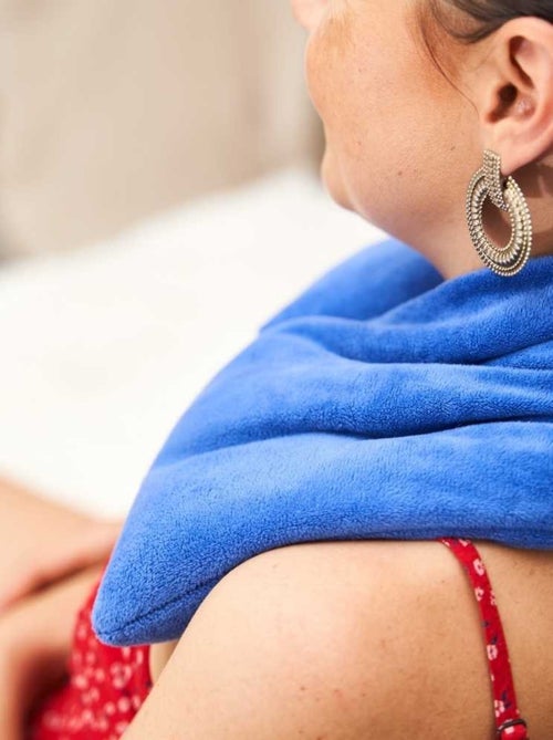 Bouillotte tour de cou Bleu Roi - Made in France - Kiabi