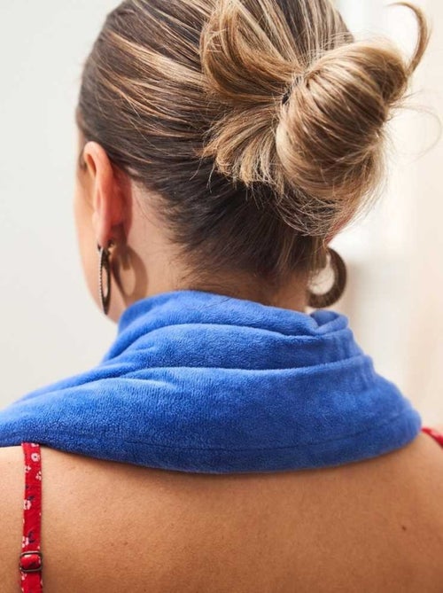 Bouillotte tour de cou Bleu Roi - Made in France - Kiabi