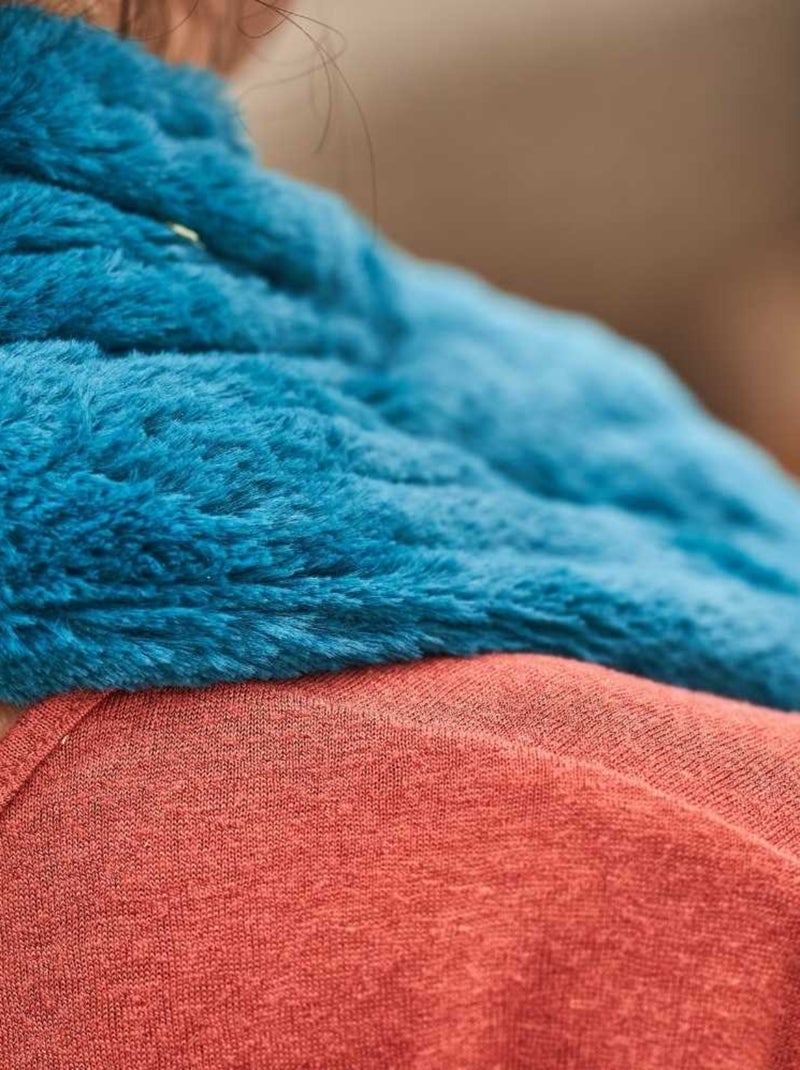 Bouillotte tour de cou Celeste - Made in France Blanc Bleu marine - Kiabi
