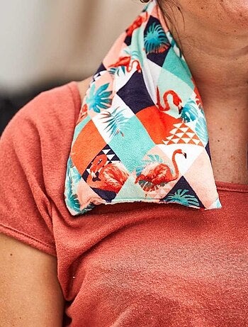 Bouillotte tour de cou Géométrique - Made in France