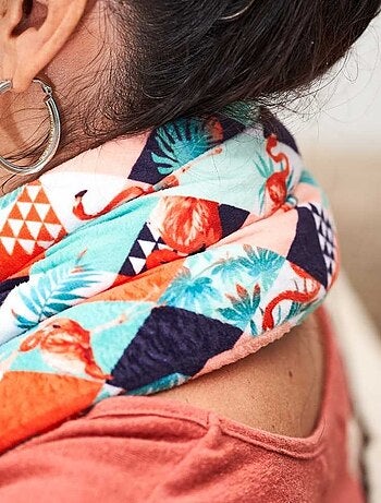 Bouillotte tour de cou Géométrique - Made in France