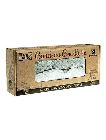 Bouillotte tour de cou Gris pailleté - Made in France