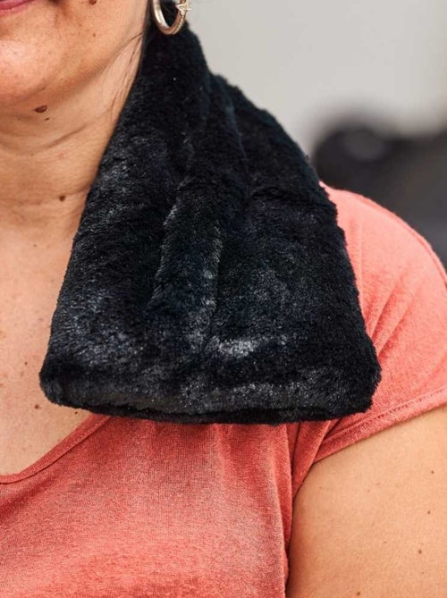 Bouillotte tour de cou Noir - Made in France - Kiabi