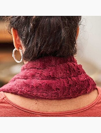 Bouillotte tour de cou Prune - Made in France