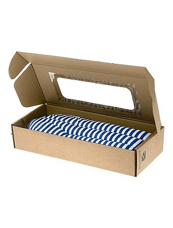 Bouillotte tour de cou Rayé bleu - Made in France