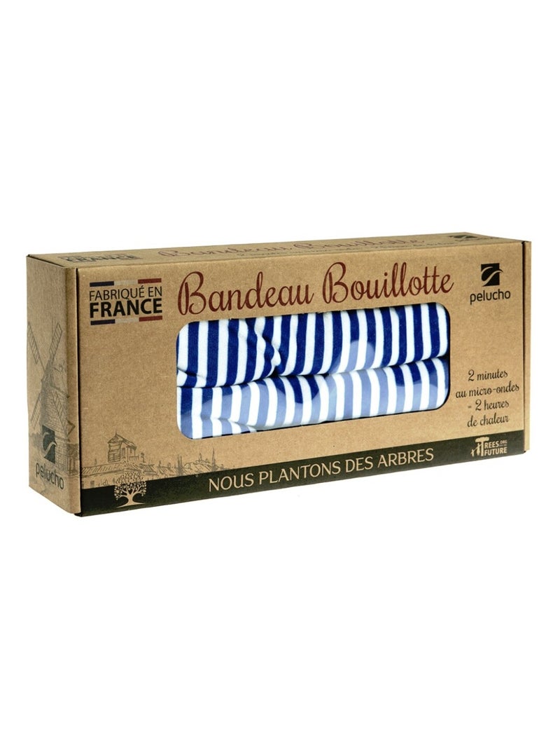 Bouillotte tour de cou Rayé bleu - Made in France Blanc Bleu marine - Kiabi