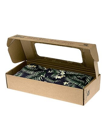 Bouillotte tour de cou Tropical noir - Made in France