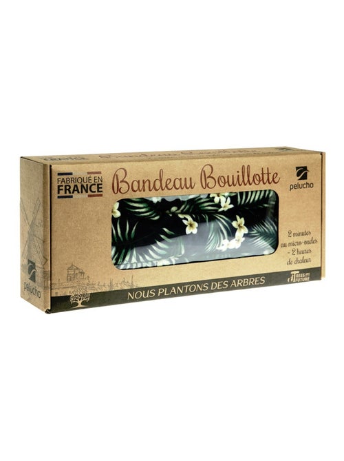 Bouillotte tour de cou Tropical noir - Made in France - Kiabi