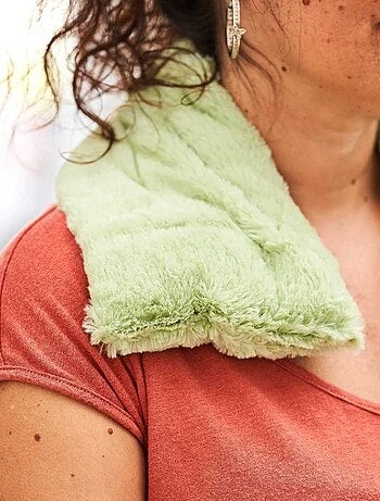 Bouillotte tour de cou Vert Pastel - Made in France
