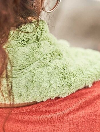 Bouillotte tour de cou Vert Pastel - Made in France
