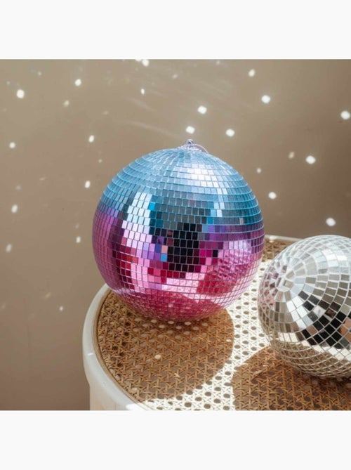 Boule à facettes bicolore bleu, violet d30cm - Kiabi Boule à facettes bicolore bleu, violet d30cm - Kiabi