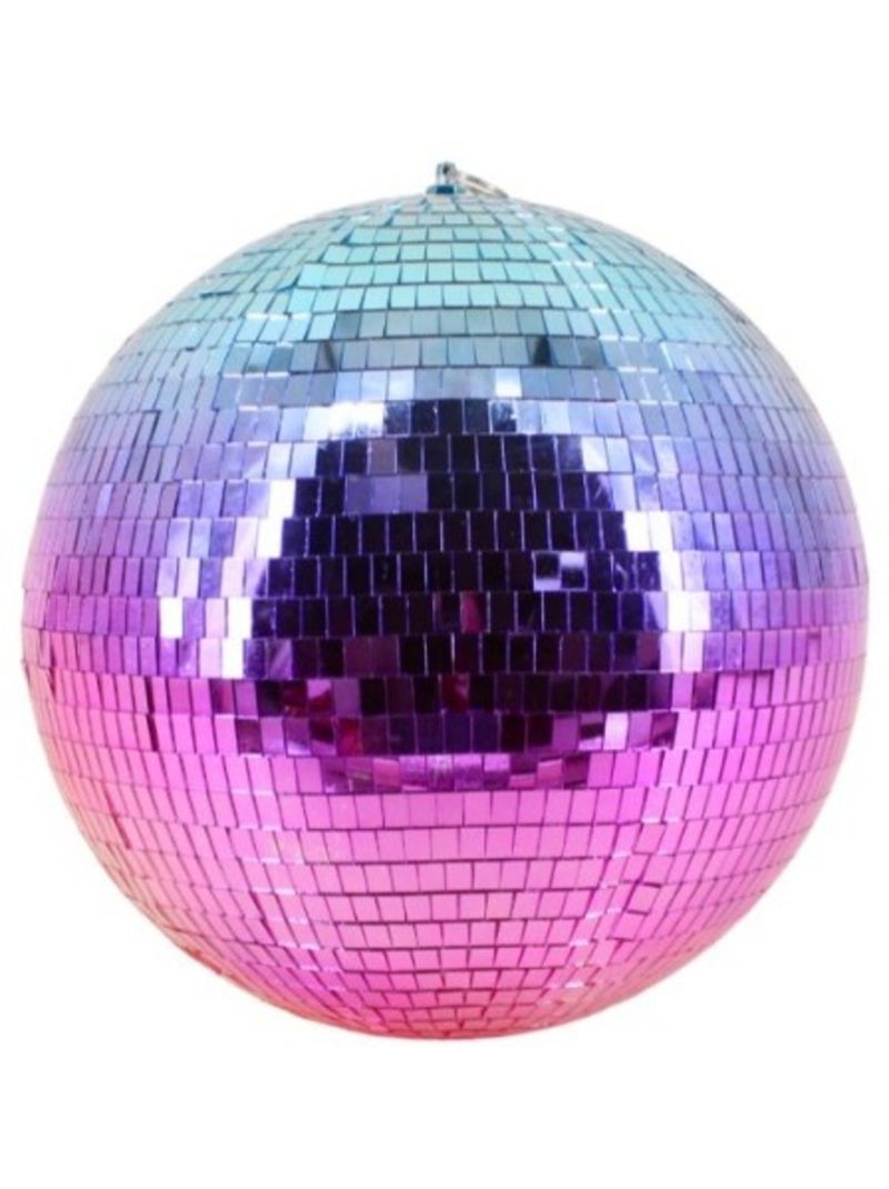 Boule à facettes bicolore bleu, violet d30cm Violet - Kiabi