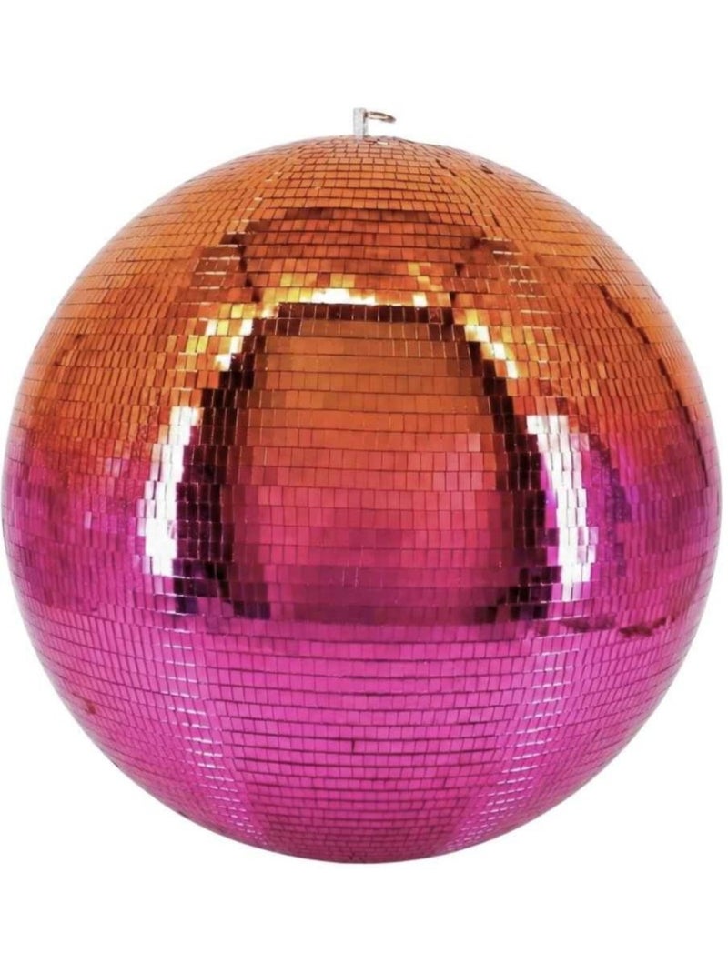 Boule à facettes XL bicolore rose, doré 60 cm Rose - Kiabi
