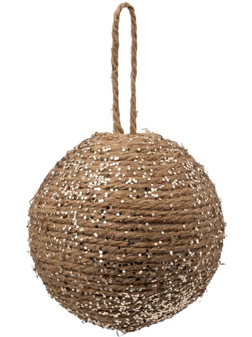 Boule corde pailletée d.8 cm - Kiabi